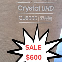 SAMSUNG 85"INCH CRYSTAL UHD 4K CU8000