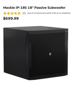 Mackie iP-18S 18” passive (not powered) subwoofers