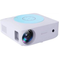 Vankyo - Leisure E30TBS Native 1080P Wireless Single LCD Projector, Screen Included - White/Blue