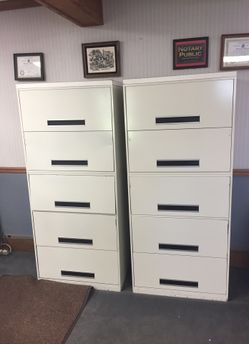 Lateral filing cabinets