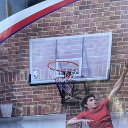 54” Wall Mounted Adjustable Basketball Hoop (No Haggle)