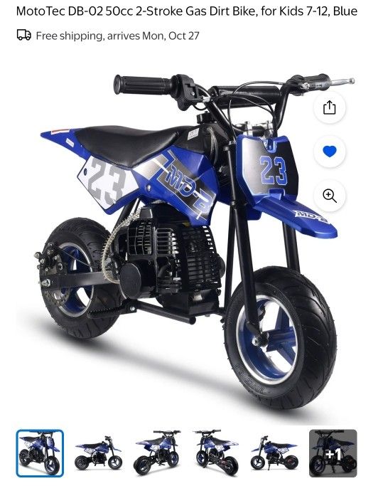 Brand New Never Used Gas Dirt Bike