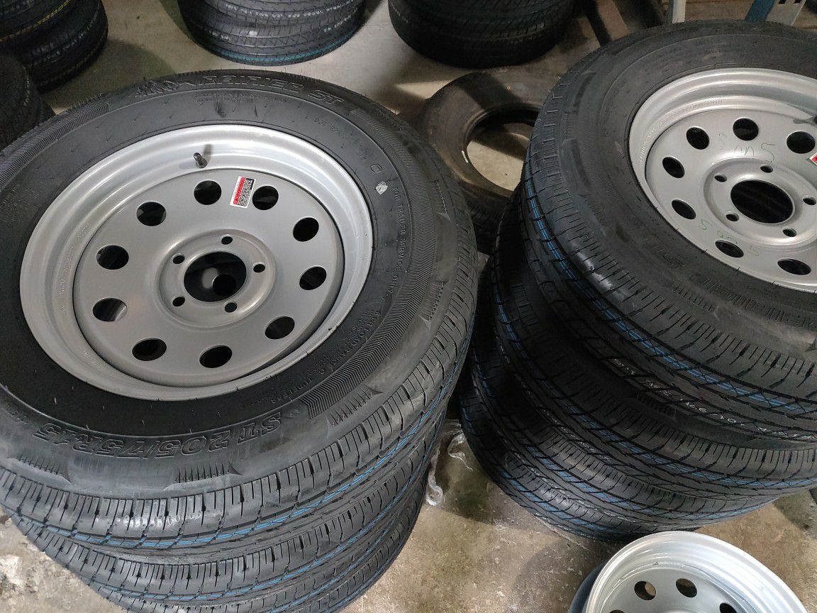 205/75/r15 silver mod tire and rim