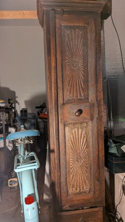 Rare antique hand carved Wood cabinet