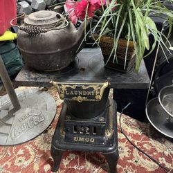 Vintage Cast Iron Laundry Stove 