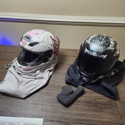 His/Hers SHOEI Motorcycle Helmets
