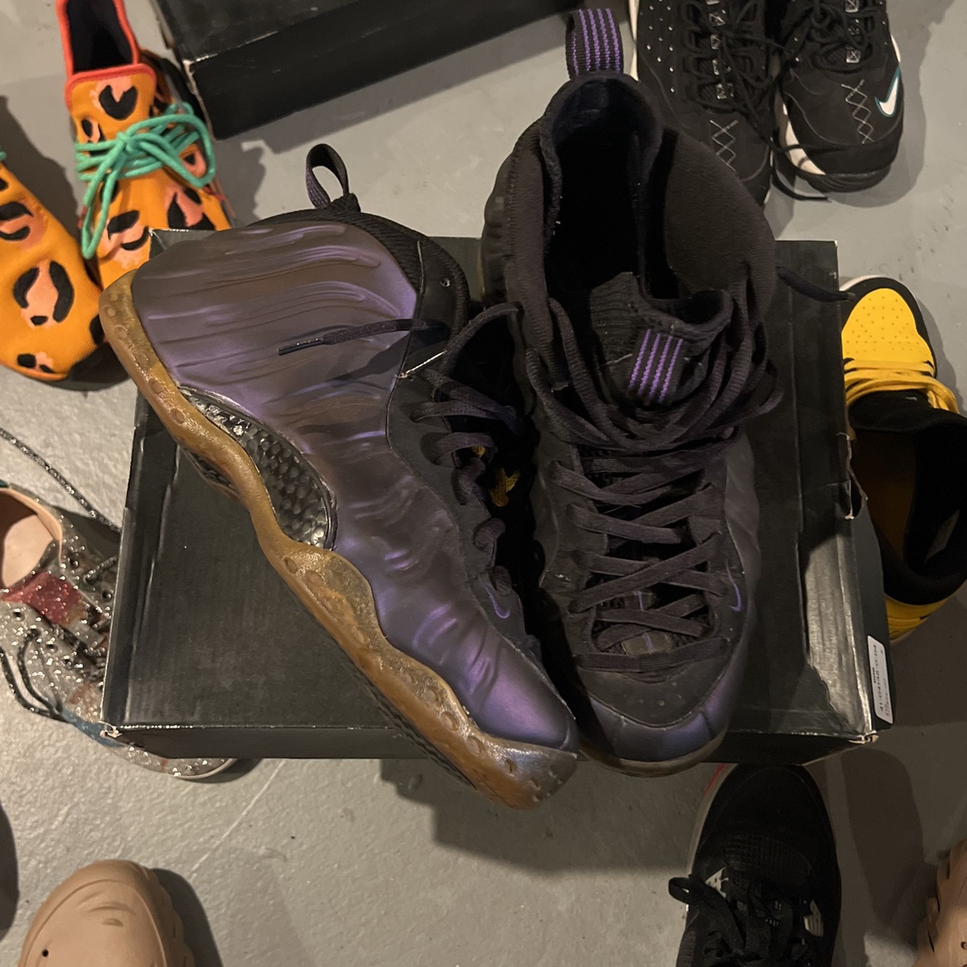 Nike Foamposite Eggplant Size 10.5 2009