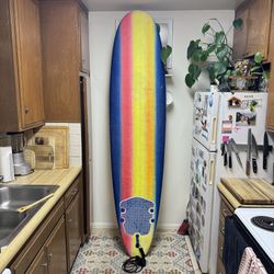 8’ Wavestorm Beginner Surfboard w/ fins and PREMIUM leash included!