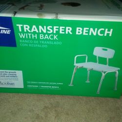 Shower Transfer Bench w/Back! Brand New in Box!
