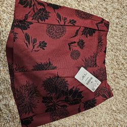 Short Skirt Dark Red Size S