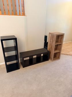 3 cube shelves