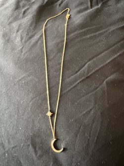 Moon and star necklace
