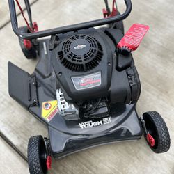 Lawn Mower  for Outdoor Yards, Red/Black 