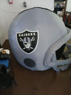 Raiders inflatable helmet