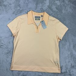 Greg Norman play dry moisture wicking collared top Sz large