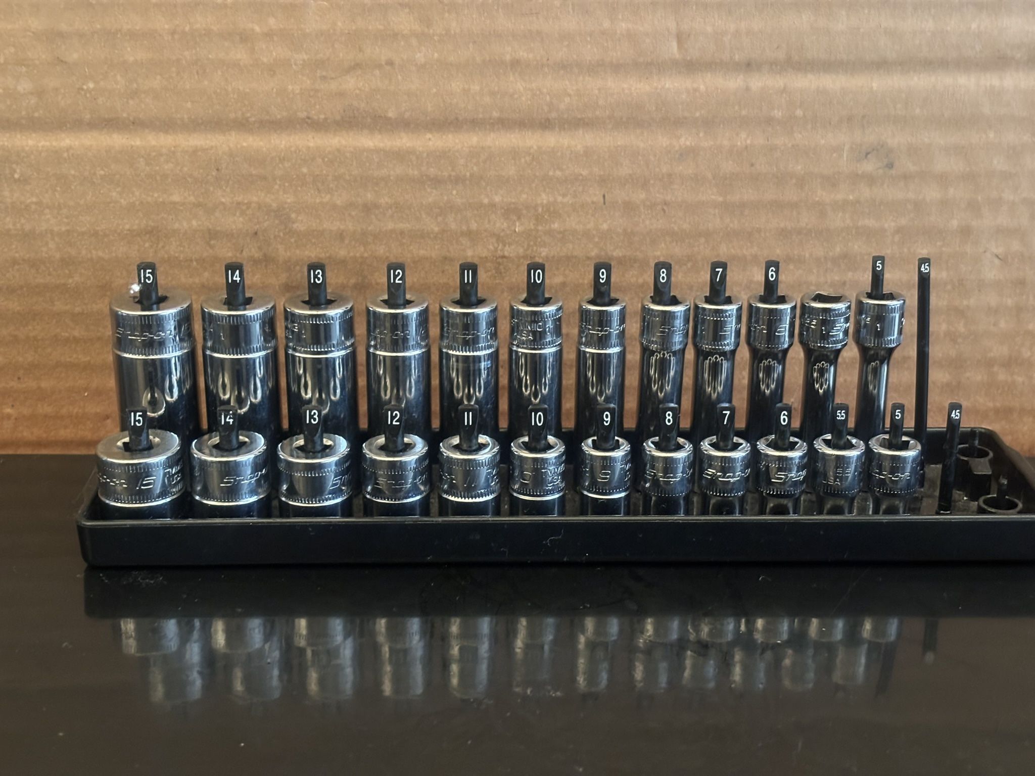 Snap-on Tools 24 pc 1/4" Drive 6-Point Metric Socket Essential Set (5-15 mm)