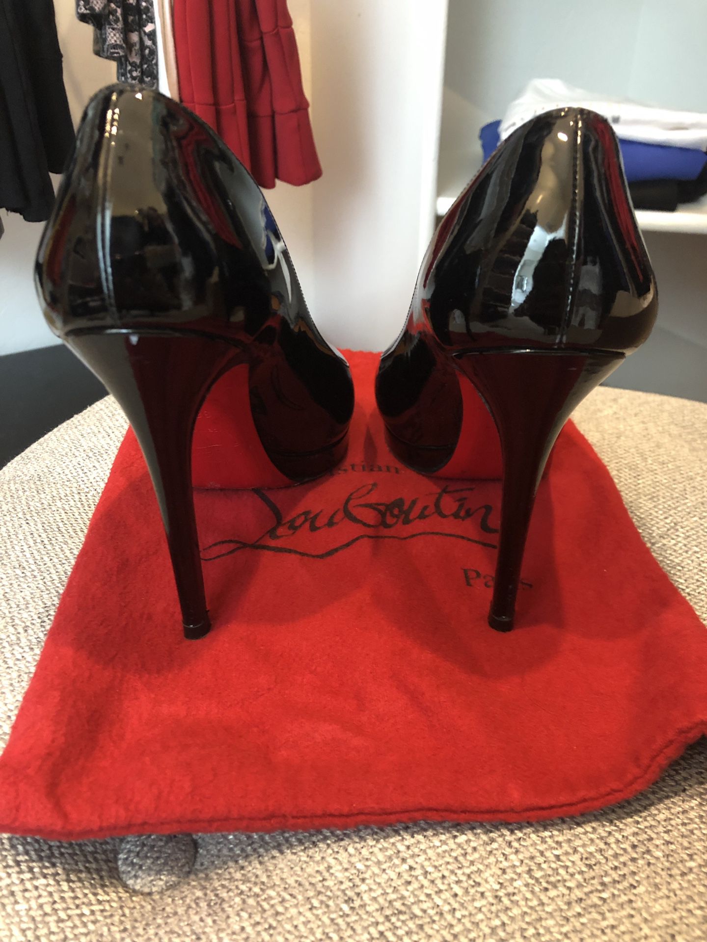 Christian Louboutin, Shoes, Christian Louboutin New Simple Pump 2 Patent  Calf In Black Size 38 8