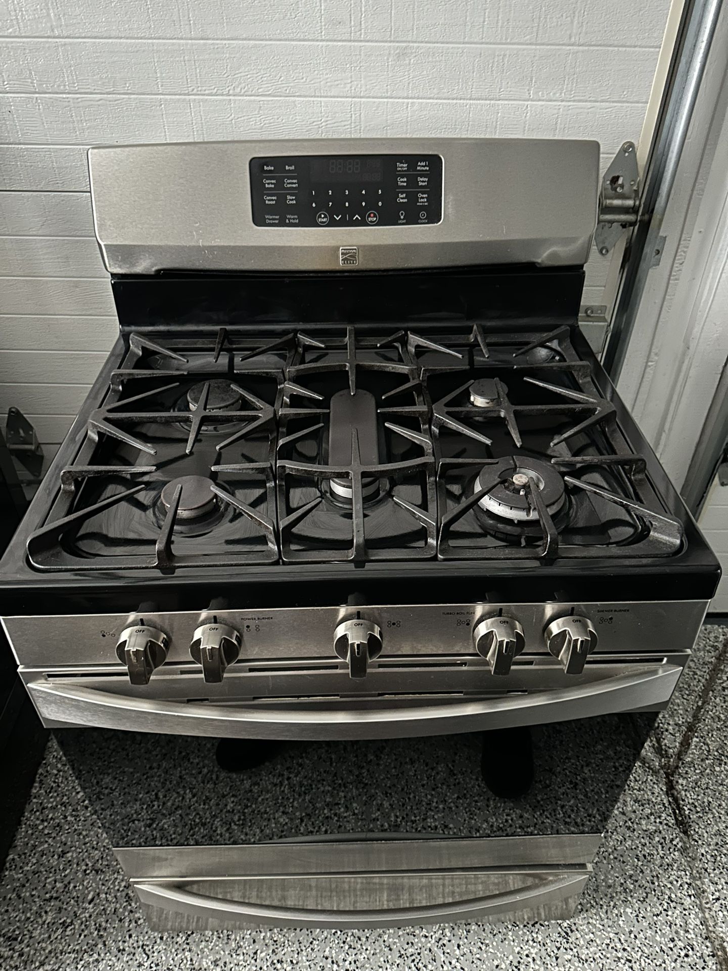 Stainless steel 5 burner convectional gas stove