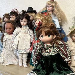 Vintage Porcelain Dolls Excellent Condition Price For Each Pls 