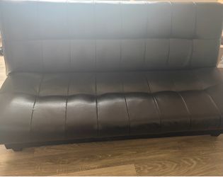 Leather futon very good condition