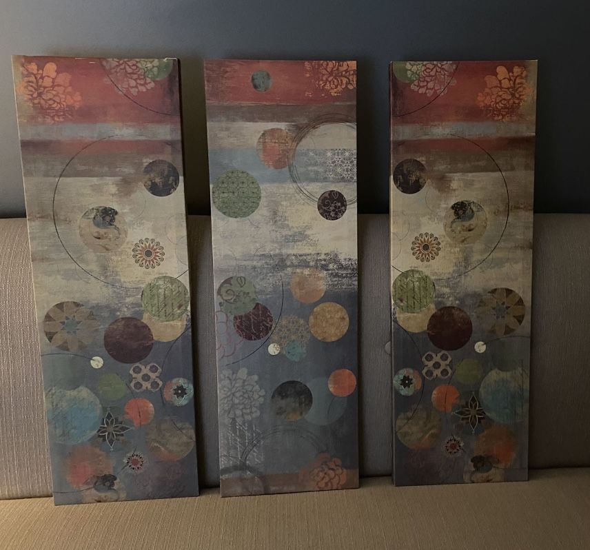 Wall Art (3 Pictures 30” X 10” X 1”)