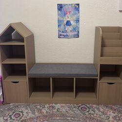 Kids Bookshelf And Toy Storage 