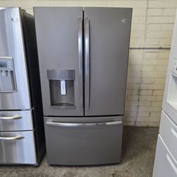 GE slate gray French door Refrigerator