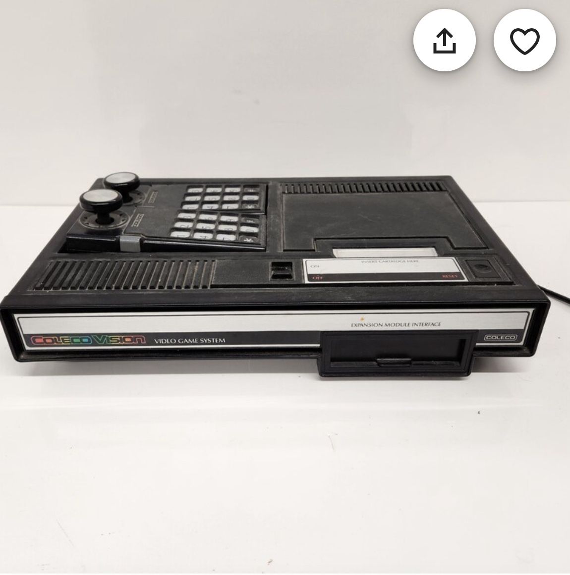 Vintage Coleco Vision Console System 