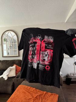 Black and red shirt