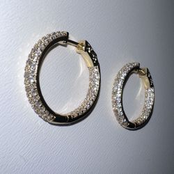 Crystal Hoop Earrings 