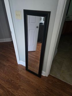 Full Length Floor Mirror Dark Frame
