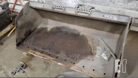 Snow mulch skid steer loader bucket