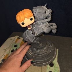 Funko Pop! Movie Moment: Harry Potter - Ron Weasley Riding Chess Piece #82