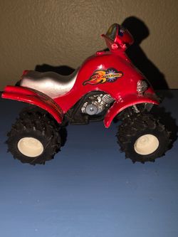 Super Power Red Toy ATV with Rider