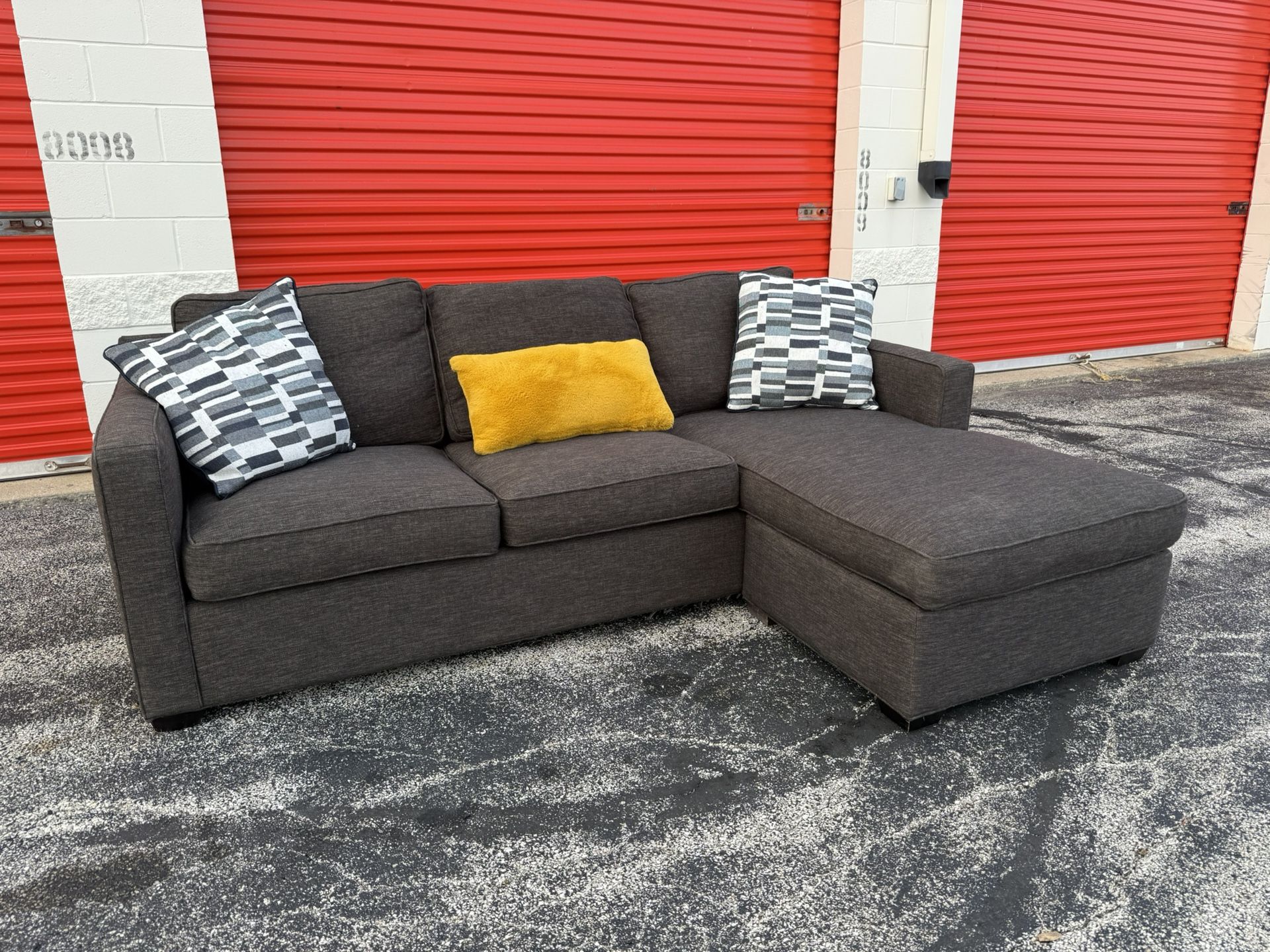 Create & Barrel Reversible Sectional Couch with Storage! ***Free CurbSide Delivery***