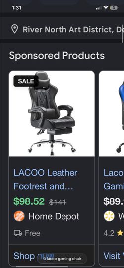 Gaming chair new in box