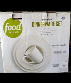 Food Network Fontina Dinnerware Set White