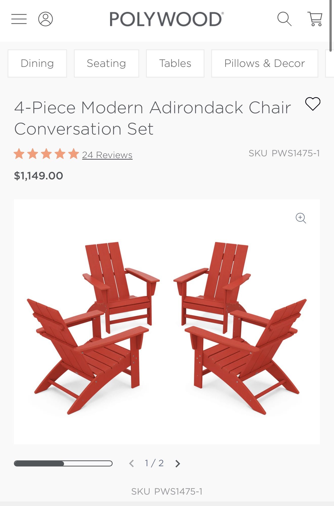 POLYWOOD ADIRONDACK CHAIRS