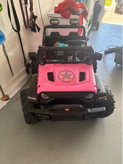 Pink Toy Jeep