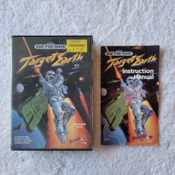Sega Genesis Target Earth And Sega 6 Pak Boxes Only And Manual