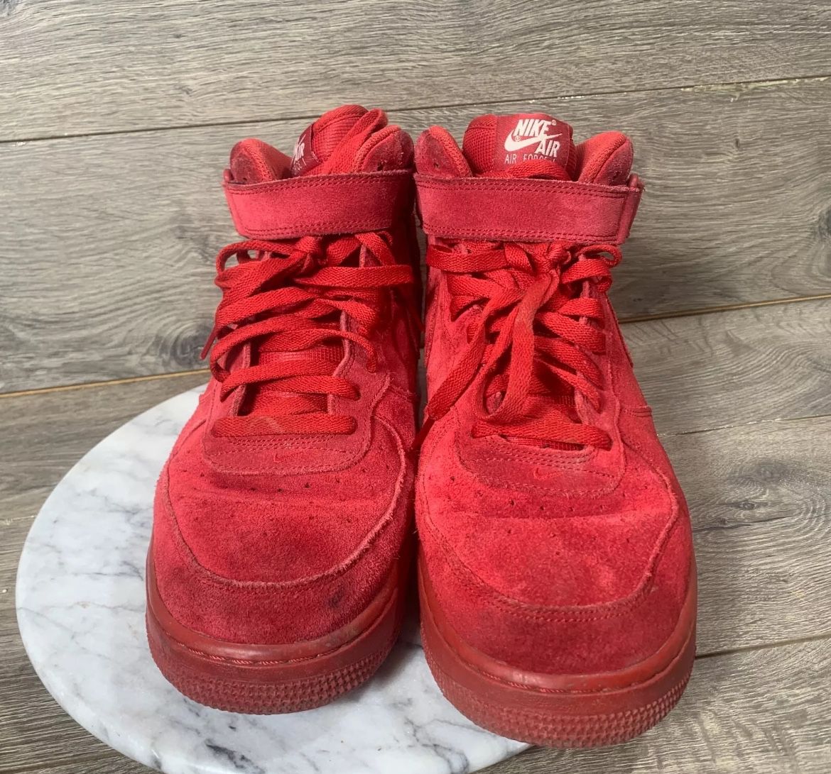 Nike Shoes Mens 12 Red October Air Force 1 07