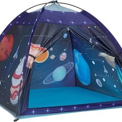 Space World Play Tent-Kids Galaxy Dome Tent Playhouse for Boys and Girls Imaginative Play Popup Tent for Kids Indoor/Outdoor Fun,Perfect Kid’s Gift- 4