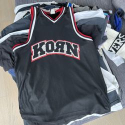 1998 Korn Basketball Jersey Size L