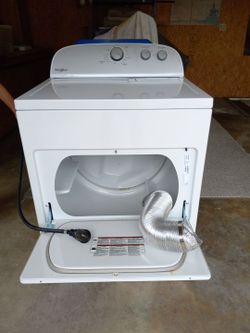 Dryer, whirlpool electric  white model wed4950hwo