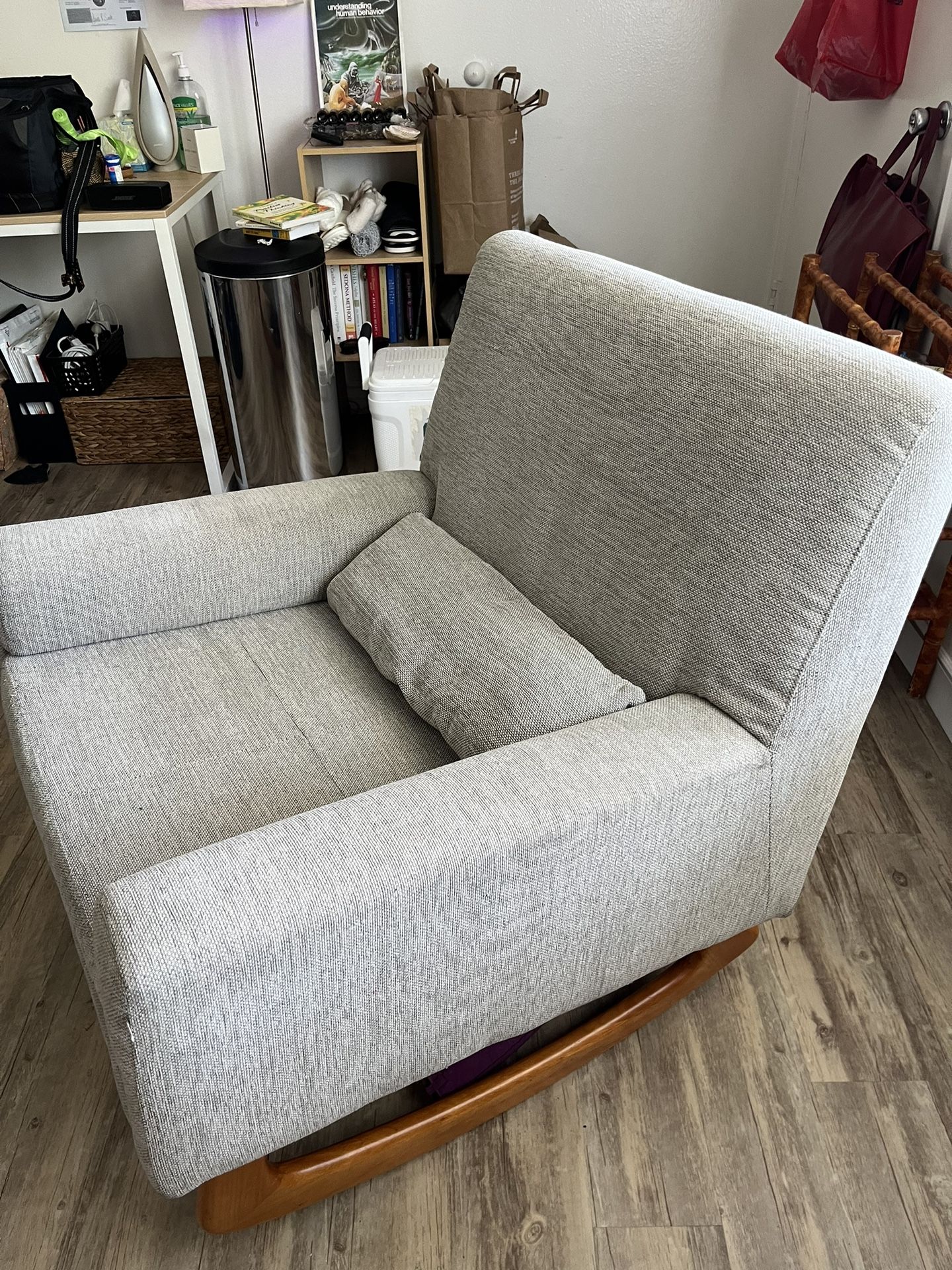 Large Grey Rocking Chair