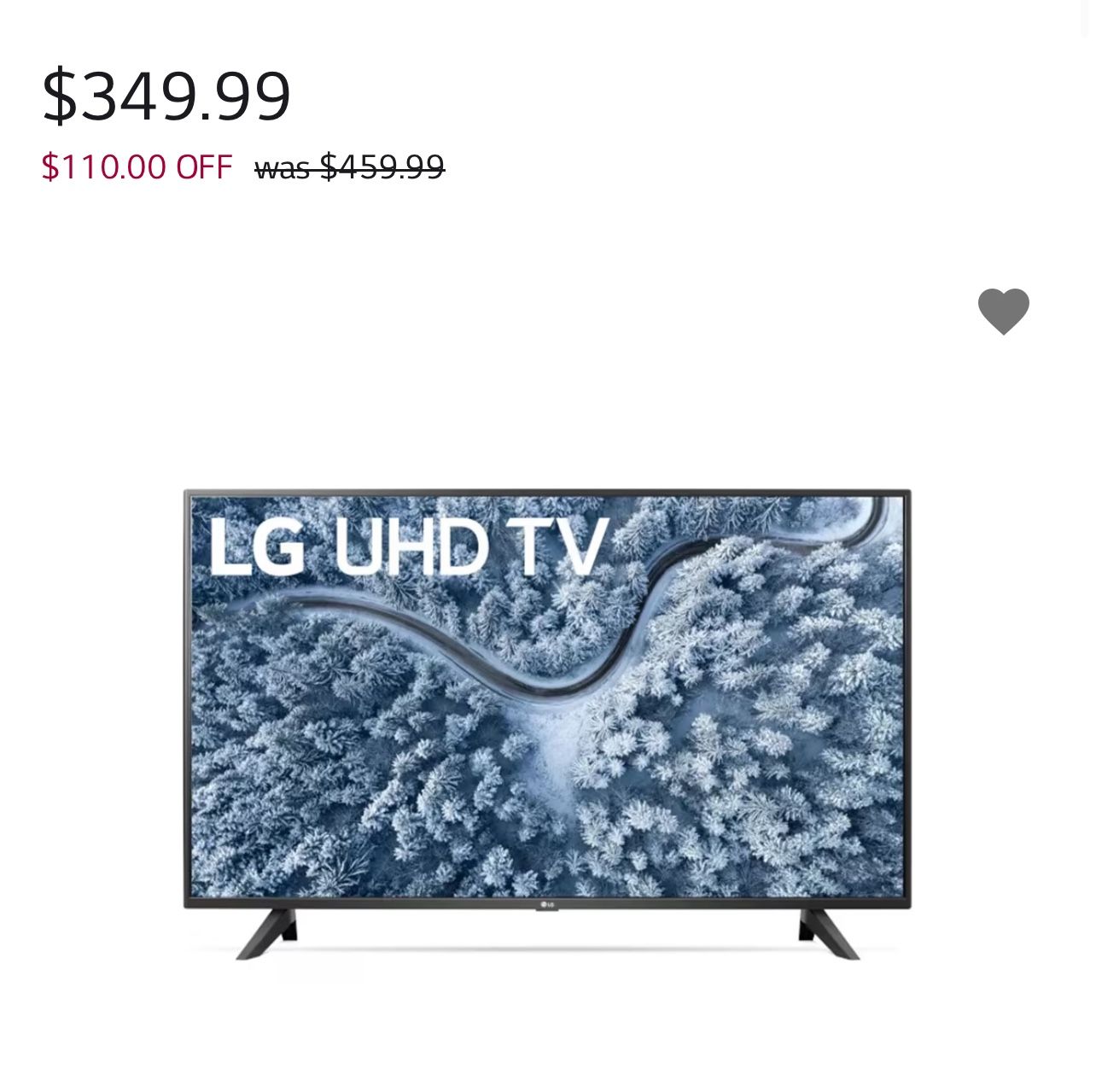 LG 50” 4K UHD SMART TV