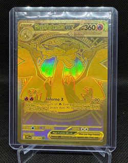 Phantasmal flames charizard Gold Pokemon card