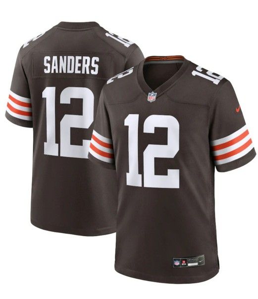 New! Cleveland Browns Game Home Jersey NFL 2025 Draft - Brown - Shedeur Sanders