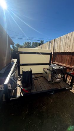 Hot Water 4,000 psi Pressure Washing Trailer