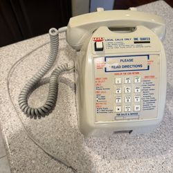 Vtg Telco Model 707 Desk Top Coin Pay Phone Bar / Motel (Untested)